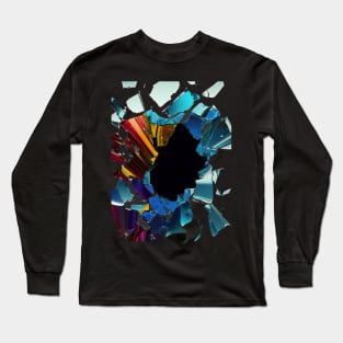 Colourfull broken glass Long Sleeve T-Shirt